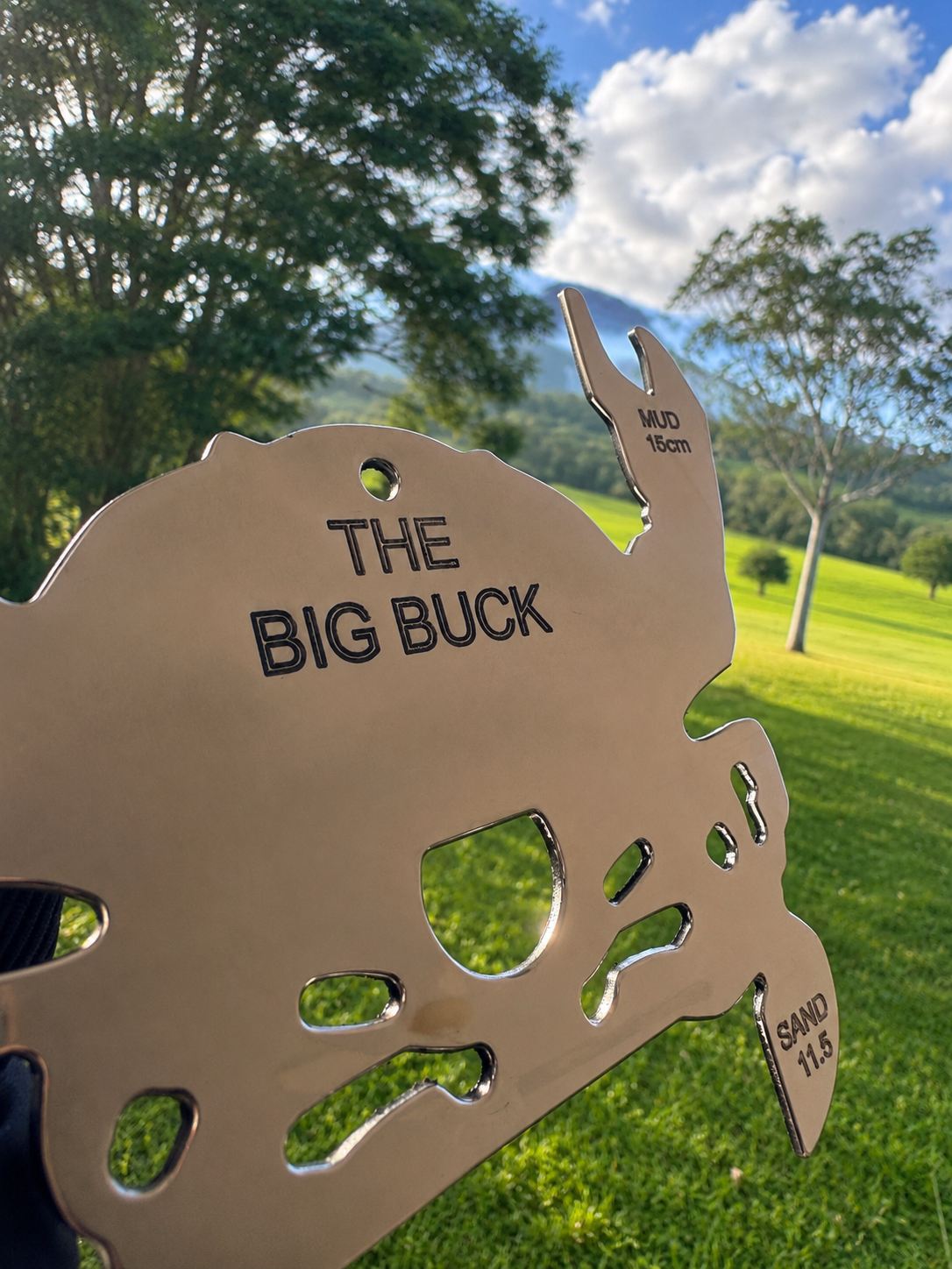 The Big Buck Crab Measure & Bottle Opener | Alloy Crab Gauge | Mud & Sand Crab Measure | Australian Made